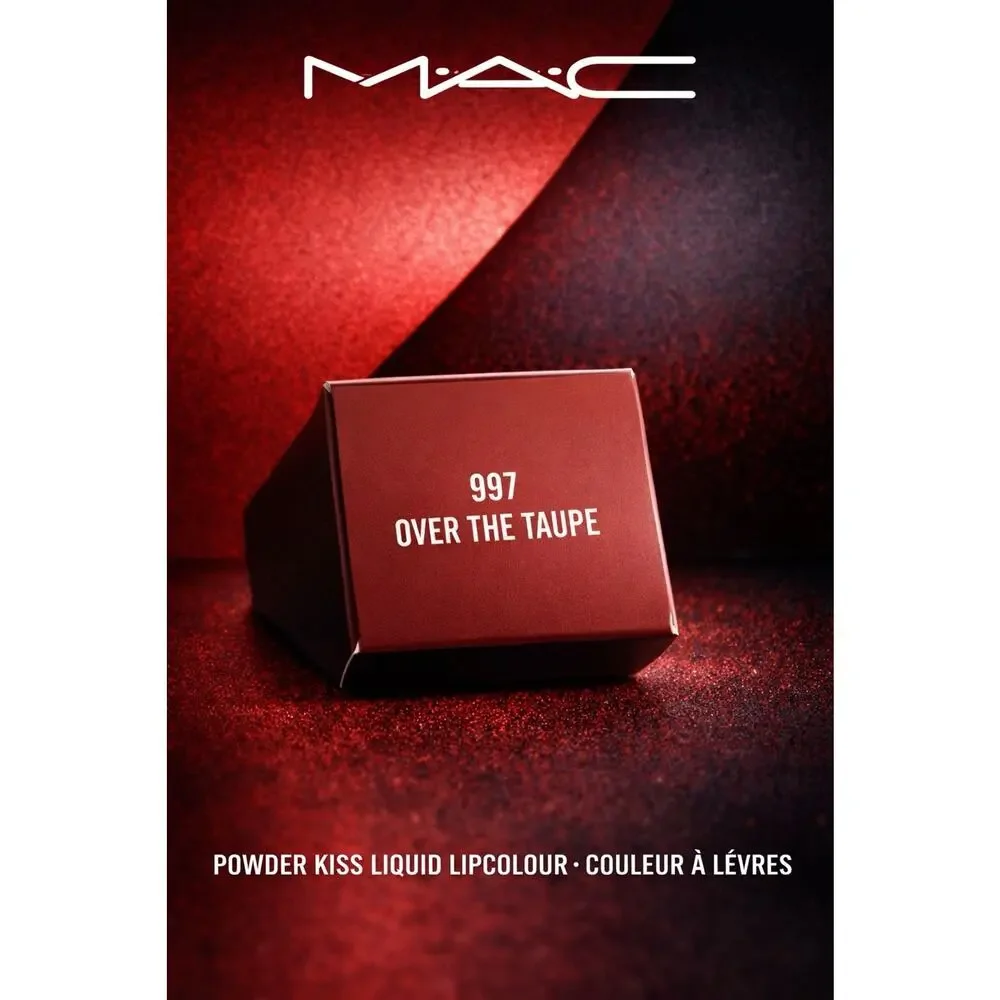 M•A•C - Powder Kiss Liquid Lipcolour - Shade: Over The Taupe - 0.17 fl oz/ 5 mL